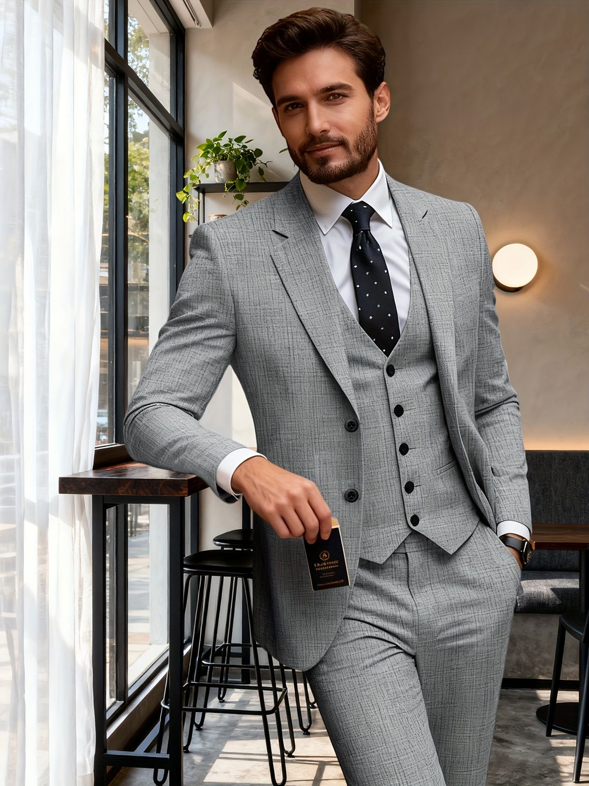 Tailored wool suit